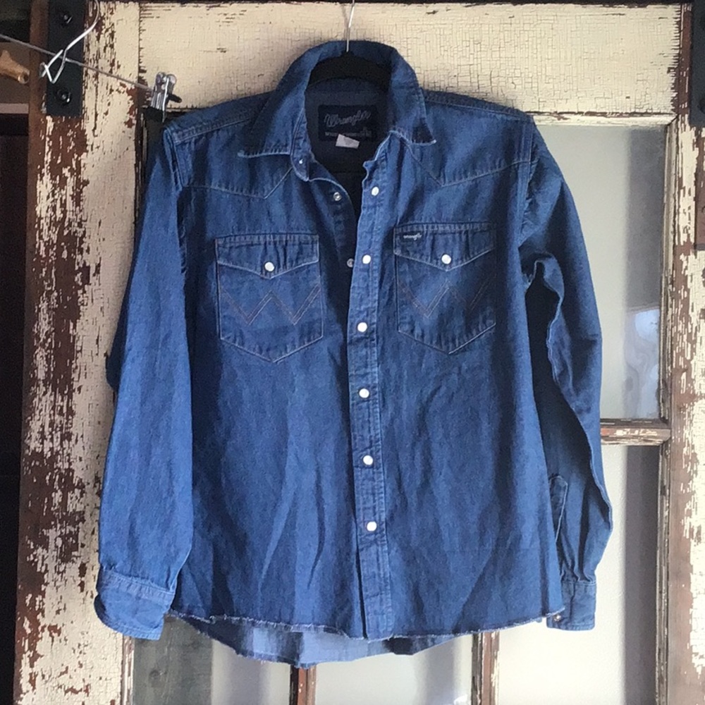 Youth Wrangled Denim Shirt